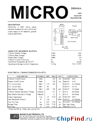 Datasheet 2SD1616A manufacturer Micro Electronics