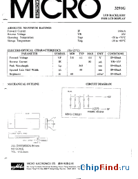 Datasheet 3291G manufacturer Micro Electronics