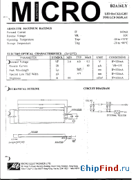 Datasheet B2A16LY manufacturer Micro Electronics