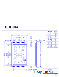 Datasheet EDC004 manufacturer Micro Electronics