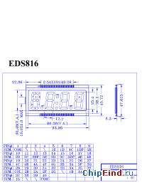 Datasheet ED-S816 manufacturer Micro Electronics