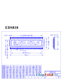 Datasheet ED-S818 manufacturer Micro Electronics