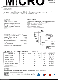 Datasheet MBB31W manufacturer Micro Electronics