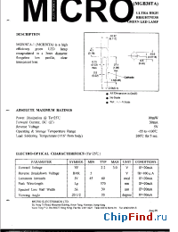 Datasheet MGB38TA-1 manufacturer Micro Electronics