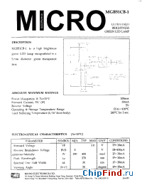 Datasheet MGB51CB-1 manufacturer Micro Electronics