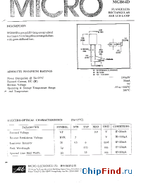 Datasheet MGB64D manufacturer Micro Electronics
