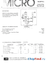Datasheet MGB79TA manufacturer Micro Electronics
