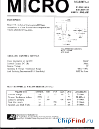 Datasheet MGZ51TA-1 manufacturer Micro Electronics