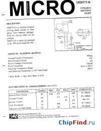 Datasheet MIB57T-K manufacturer Micro Electronics