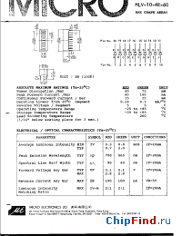 Datasheet MLV-10-4R-6G manufacturer Micro Electronics