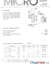 Datasheet MOGB64W manufacturer Micro Electronics