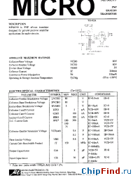 Datasheet MPS8599 manufacturer Micro Electronics