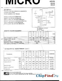Datasheet MR61D manufacturer Micro Electronics