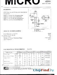 Datasheet MRB52C manufacturer Micro Electronics