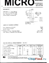 Datasheet MSB31DH manufacturer Micro Electronics