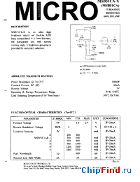 Datasheet MSB51CA-2 manufacturer Micro Electronics