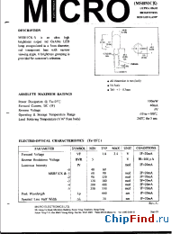 Datasheet MSB51CK-0 manufacturer Micro Electronics