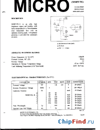Datasheet MSB51TK-1 manufacturer Micro Electronics