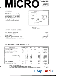 Datasheet MSB51WA-1 manufacturer Micro Electronics