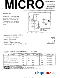 Datasheet MSB-58TA-3 manufacturer Micro Electronics