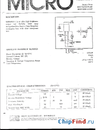 Datasheet MSB64TA-1 manufacturer Micro Electronics