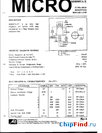Datasheet MSB90TA-X manufacturer Micro Electronics