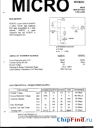 Datasheet MYB33C manufacturer Micro Electronics