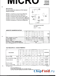 Datasheet MYB48D manufacturer Micro Electronics