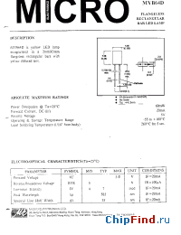 Datasheet MYB64D manufacturer Micro Electronics