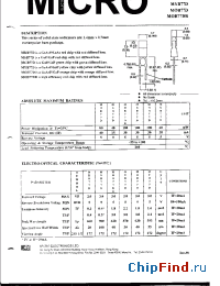 Datasheet MYB77D manufacturer Micro Electronics
