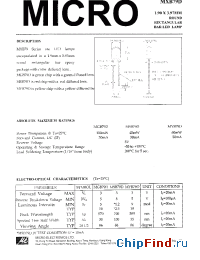 Datasheet MYB79D manufacturer Micro Electronics