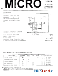 Datasheet MYB83D manufacturer Micro Electronics