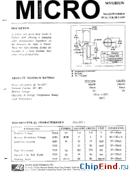 Datasheet MYGB51W manufacturer Micro Electronics
