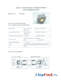 Datasheet PIT-2301 manufacturer Micro Electronics