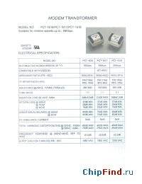Datasheet PTT-1616 manufacturer Micro Electronics