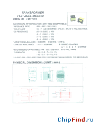 Datasheet SAT-1311 manufacturer Micro Electronics