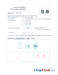 Datasheet SAT-1313 manufacturer Micro Electronics