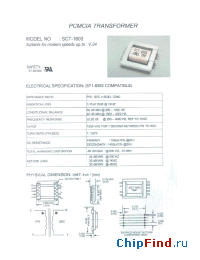 Datasheet SCT-1603 manufacturer Micro Electronics