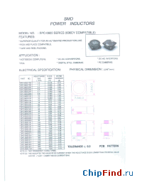 Datasheet SPC-0303-100 manufacturer Micro Electronics
