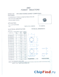 Datasheet SPC-06502 manufacturer Micro Electronics