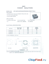 Datasheet SPC-06703-100 manufacturer Micro Electronics