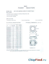 Datasheet SPC-0703-100 manufacturer Micro Electronics