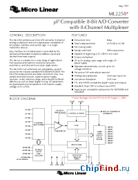 Datasheet ADC0808CCN manufacturer Micro Linear