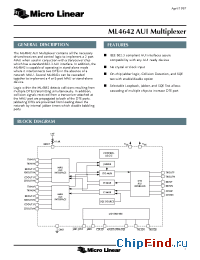 Datasheet ML4642CR manufacturer Micro Linear