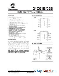 Datasheet 24C01B-EP manufacturer Microchip