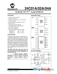 Datasheet 24C04A-SN manufacturer Microchip