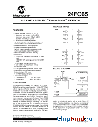Datasheet 24FC65-ISM manufacturer Microchip