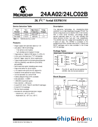 Datasheet 24LC02B manufacturer Microchip