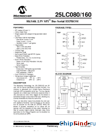 Datasheet 24LC080-ISN manufacturer Microchip