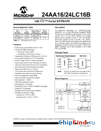 Datasheet 24LC16B-E manufacturer Microchip